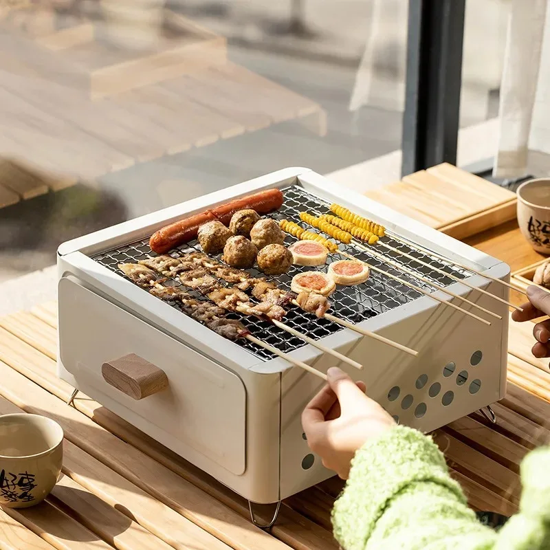 Gardening Tools Kit - Portable BBQ Charcoal Grill Mini BBQ