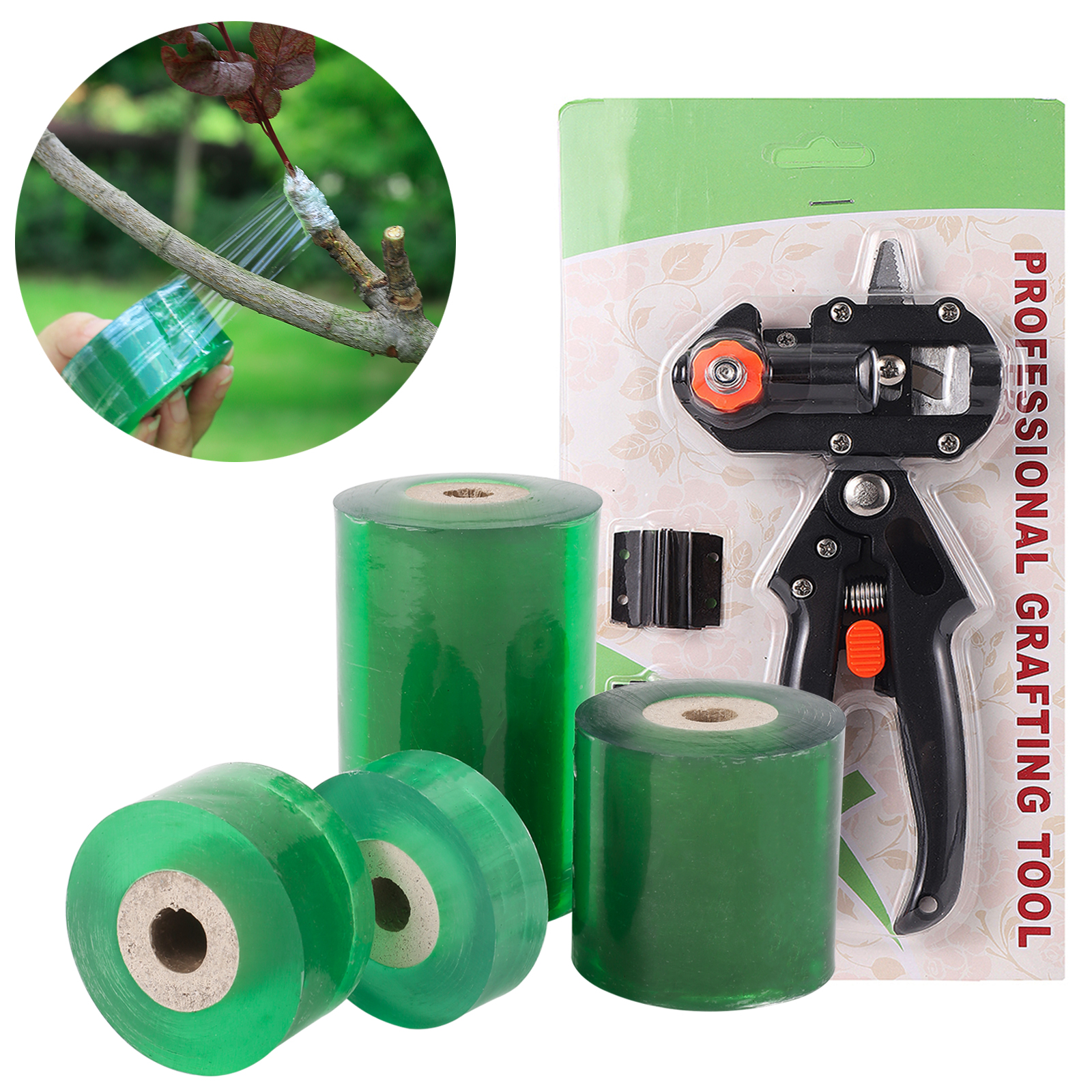 Gardening Tools Scissors - Width 20/30/60/100mm Stretchable Self-adhesive PE Grafting