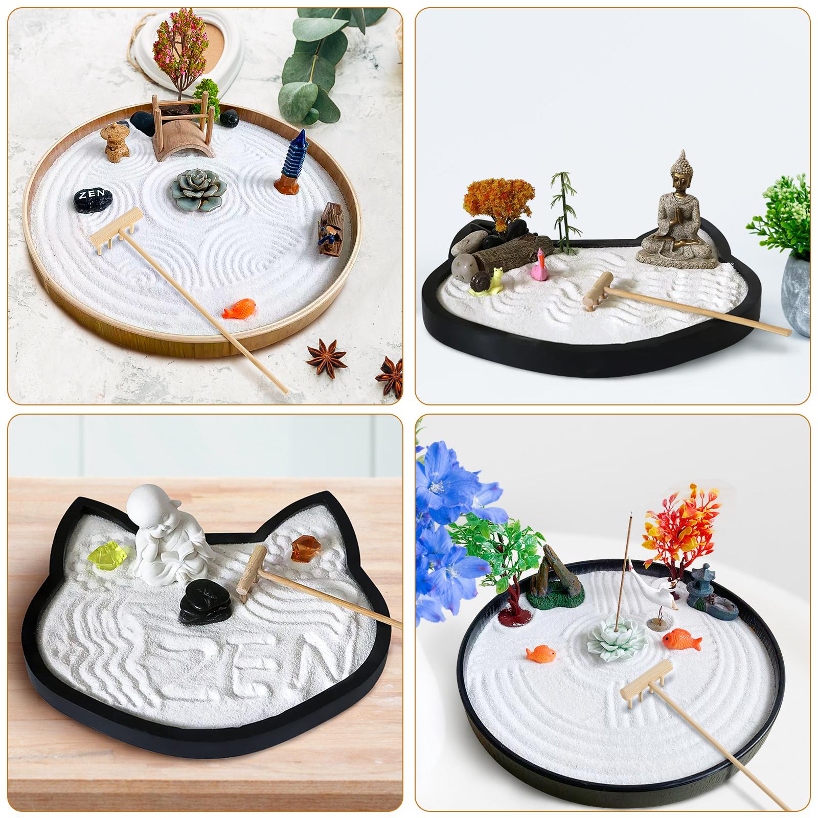 Zen Gardening Tools - 8Pcs Mini Zen Rake Tools Meditation