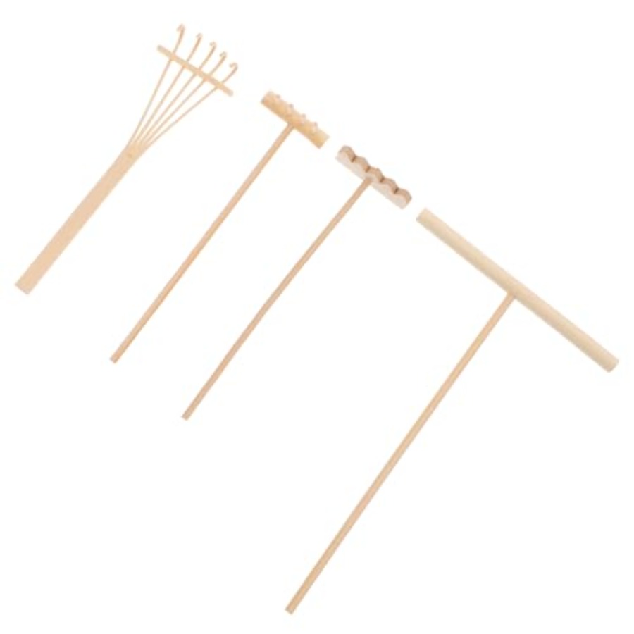 Bamboo Mini Rake Set 4 Pcs for - Zen Gardening Tools incelemesi ve fiyatı