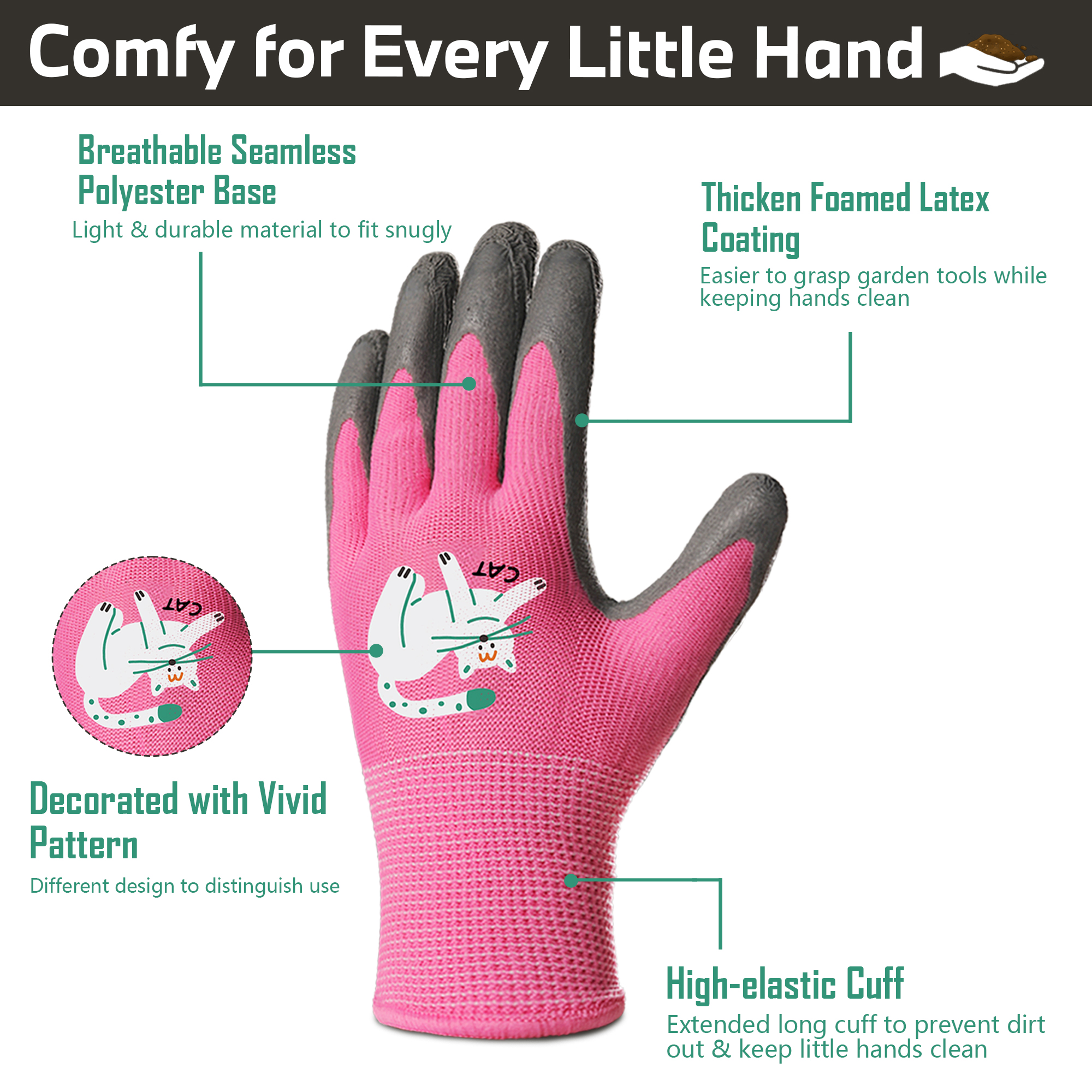 4 Pairs Kids Gardening Gloves  - Gardening Tools Toddler incelemesi ve fiyatı