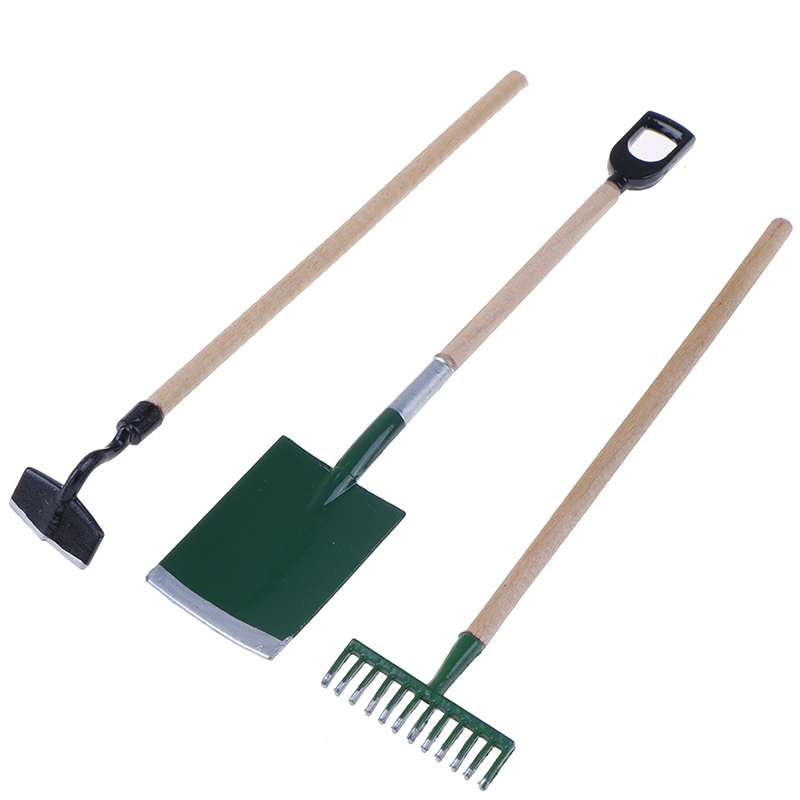 3Pcs 1:12 Dollhouse Miniatures - Gardening Tools incelemesi ve fiyatı