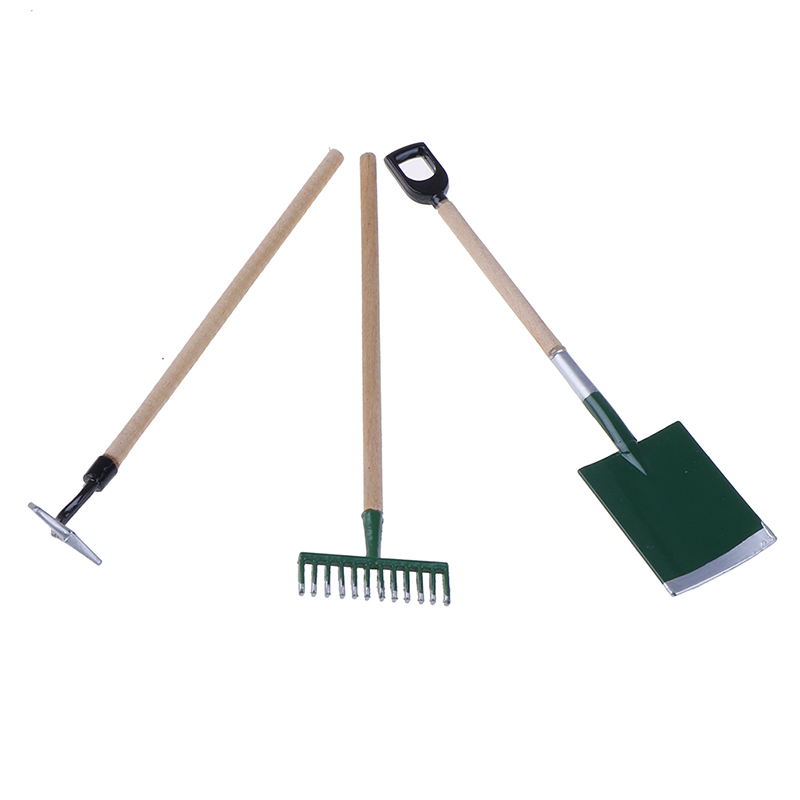 3Pcs 1:12 Dollhouse Miniatures - Gardening Tools incelemesi ve fiyatı