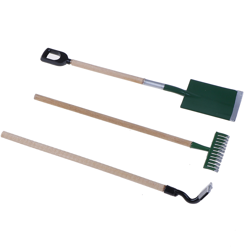 3Pcs 1:12 Dollhouse Miniatures - Gardening Tools incelemesi ve fiyatı