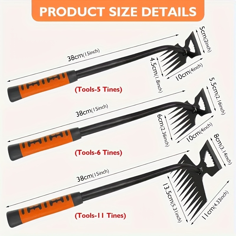 2 in 1 Garden Weeding Rake 5/6 - Gardening Tools To Remove Grass incelemesi ve fiyatı