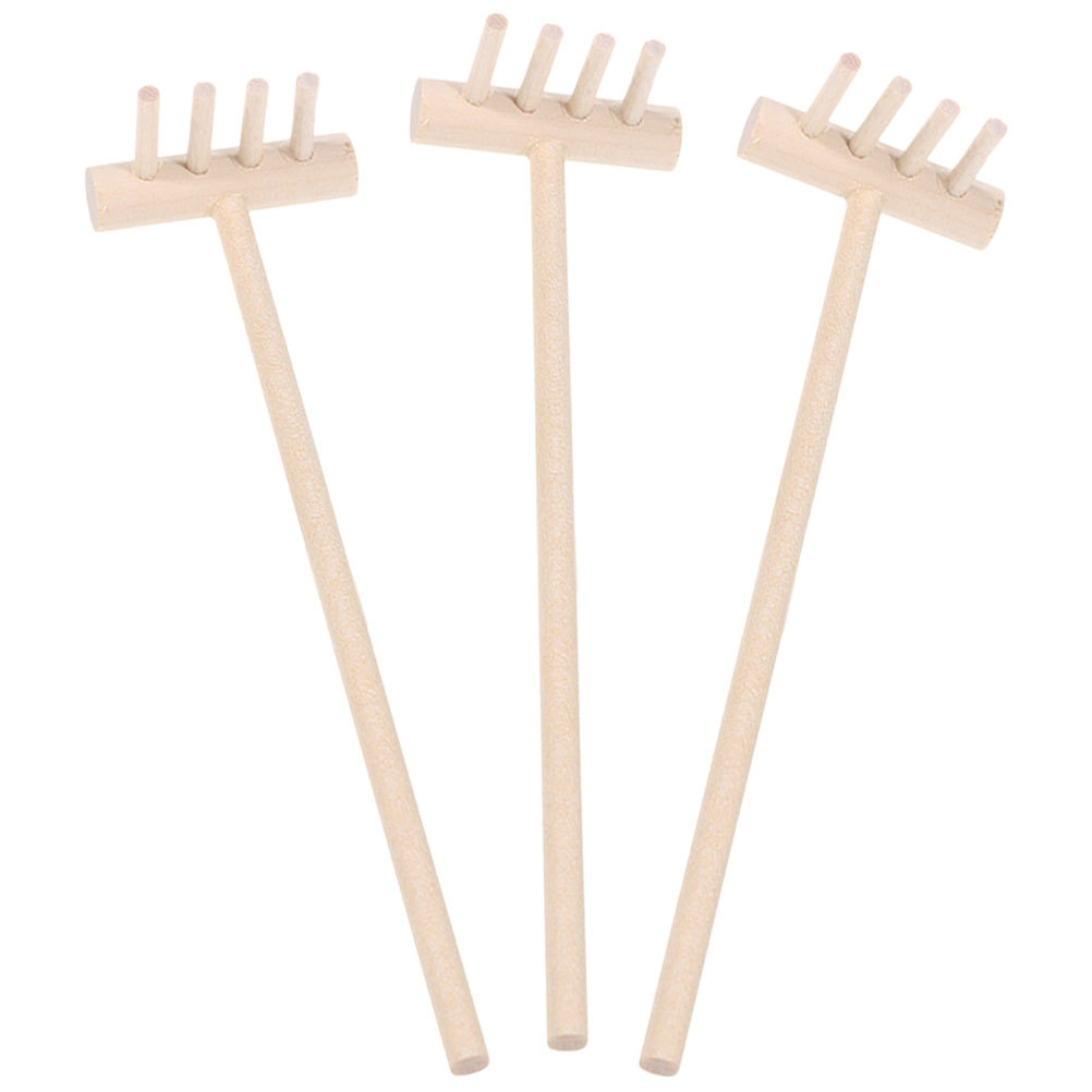 3pcs Bamboo Mini Rake Set For  - Zen Gardening Tools incelemesi ve fiyatı
