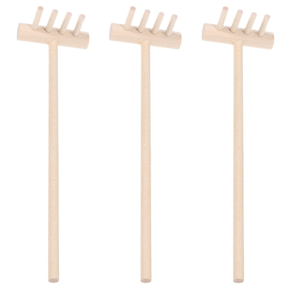 3pcs Bamboo Mini Rake Set For  - Zen Gardening Tools incelemesi ve fiyatı