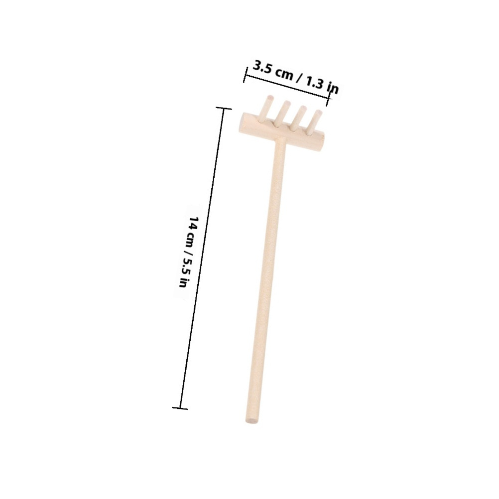 3pcs Bamboo Mini Rake Set For  - Zen Gardening Tools incelemesi ve fiyatı