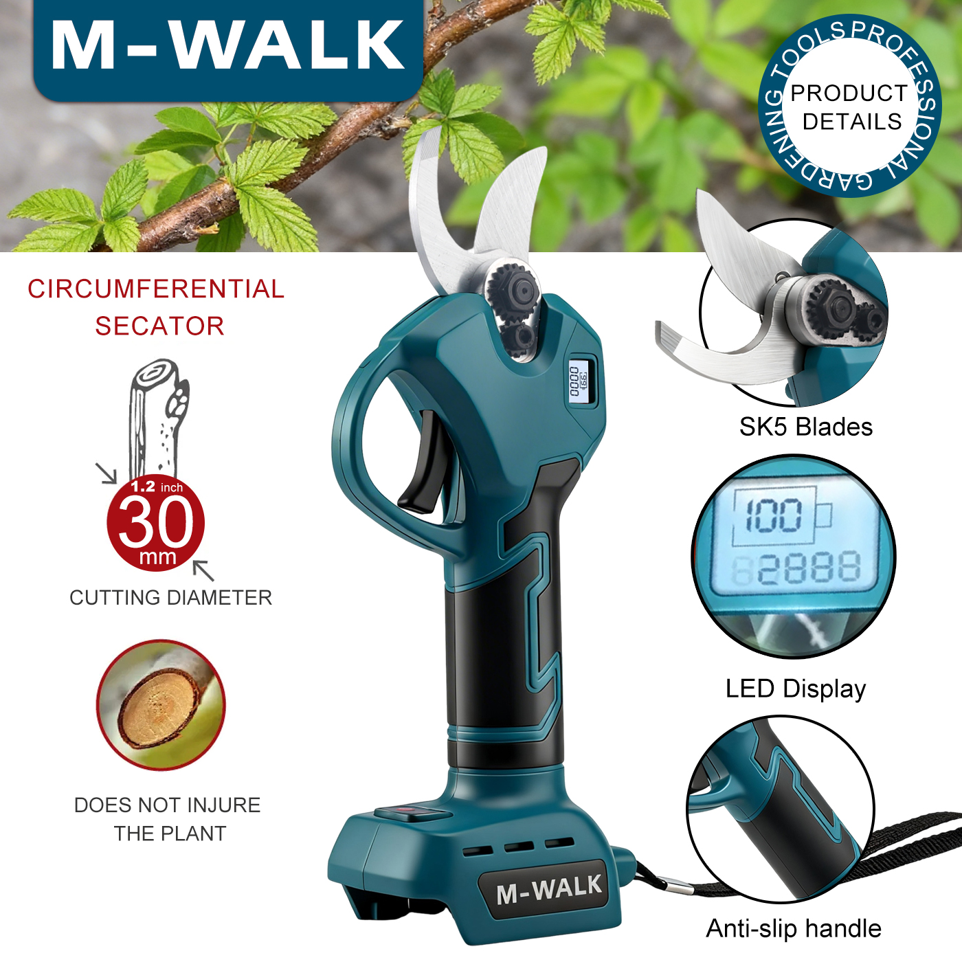 M-WALK 30mm Electric Pruning S - Gardening Tools Scissors incelemesi ve fiyatı