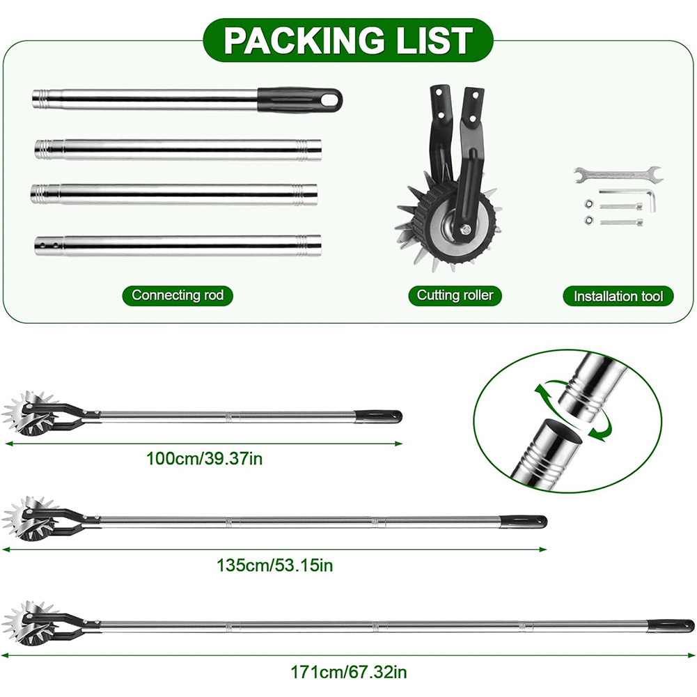67 Inch/170 cm Wheel Rotary Ed - Gardening Tools Edger incelemesi ve fiyatı