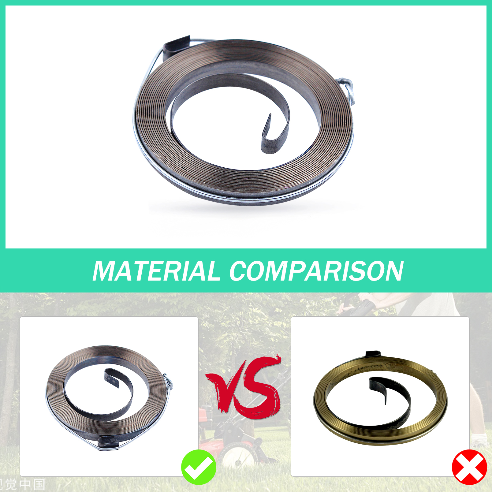 Recoil Starter Spring For Husq - Gardening Tools Edger incelemesi ve fiyatı