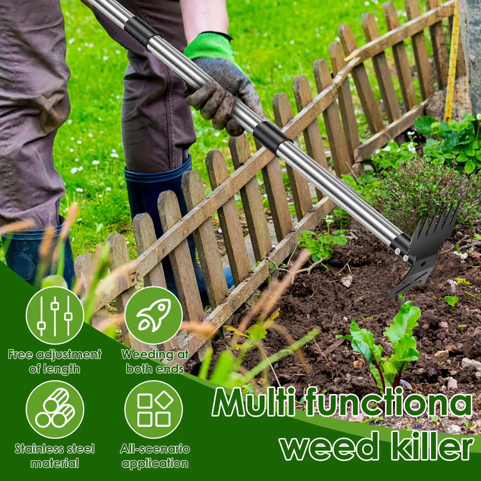 Garden Thatch Rake Stainless S - Gardening Tools To Remove Grass incelemesi ve fiyatı