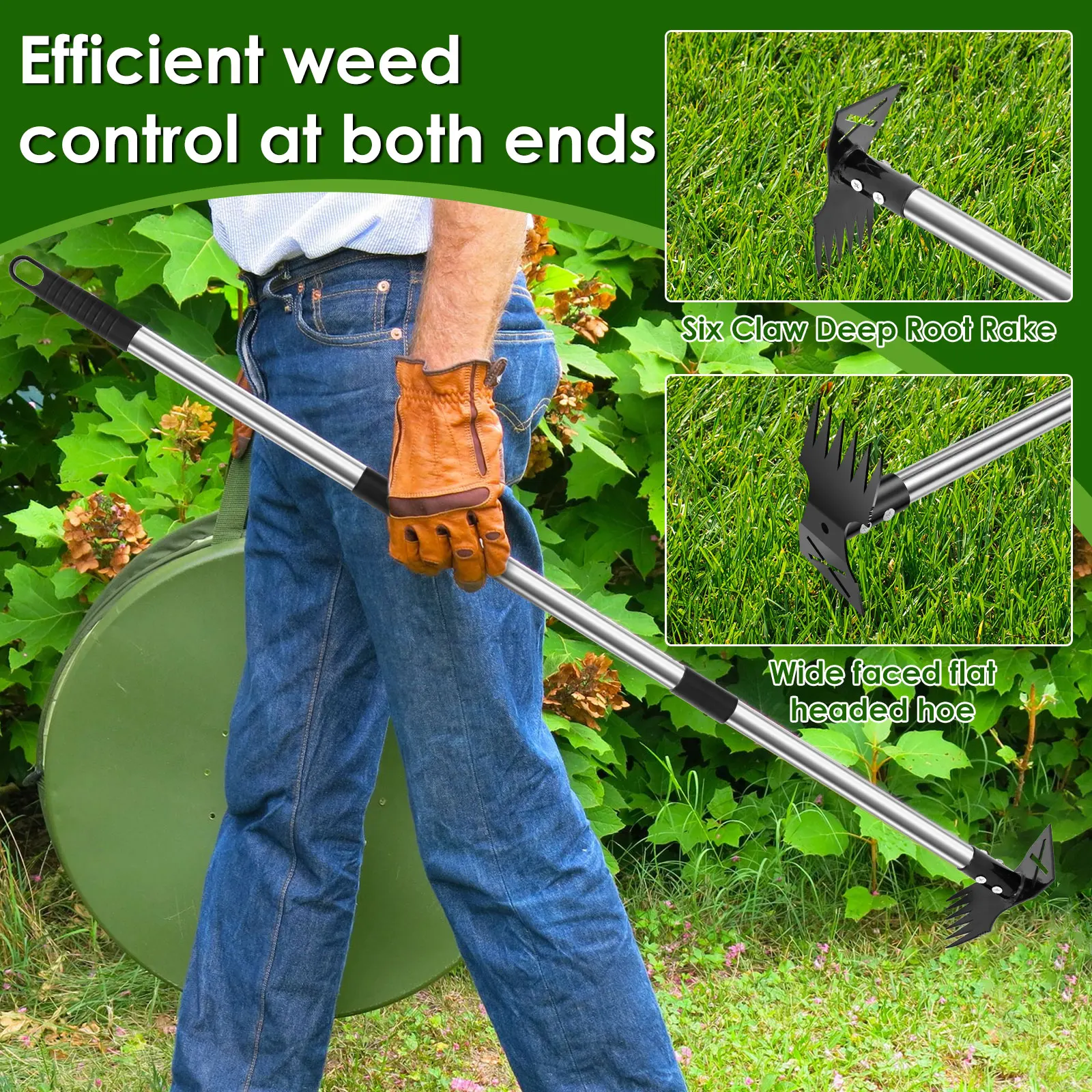 Garden Thatch Rake Stainless S - Gardening Tools To Remove Grass incelemesi ve fiyatı