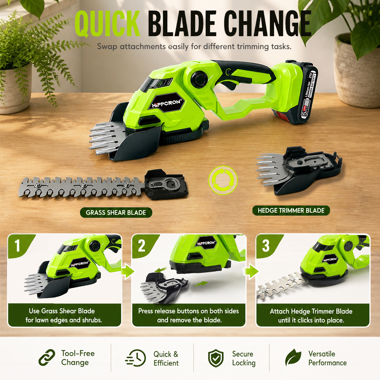 HIPPCRON 2 IN 1 Cordless Elect - Gardening Tools Edger incelemesi ve fiyatı
