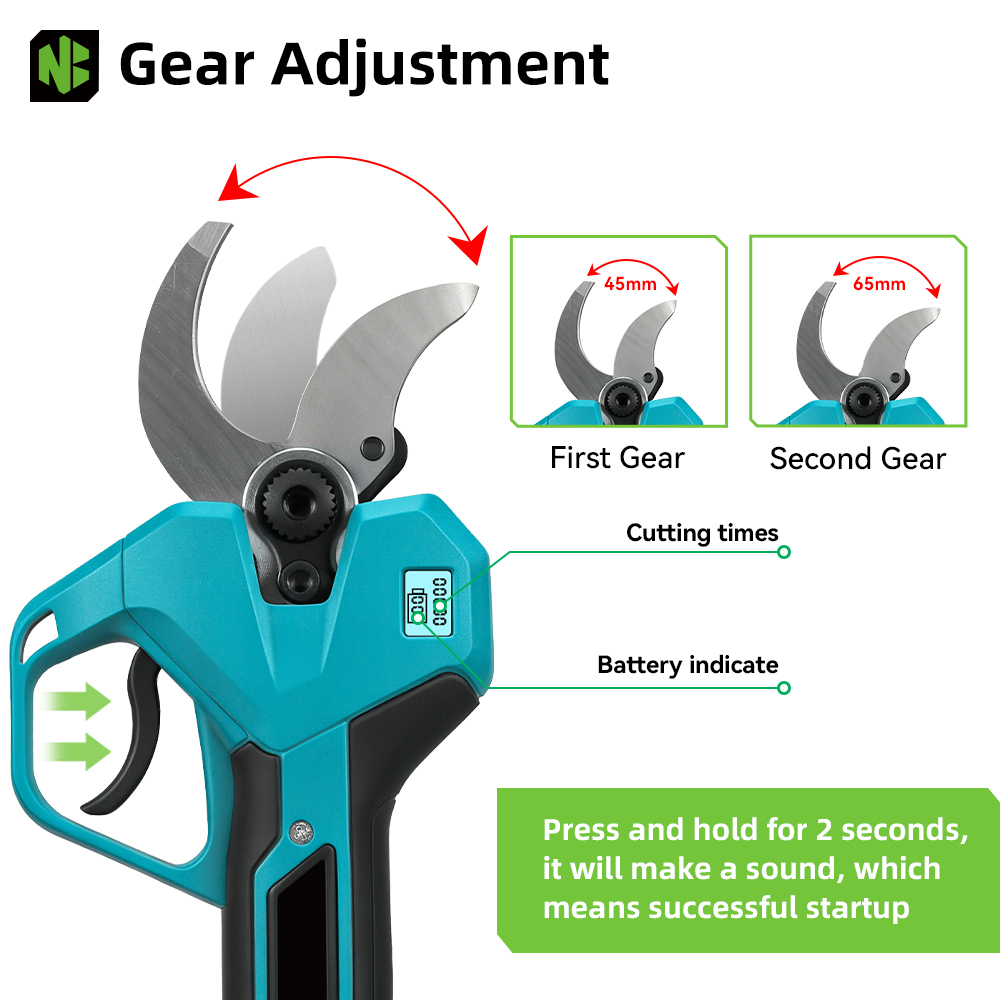 NEWBENY 65MM Cordless Electric - Gardening Tools Scissors incelemesi ve fiyatı