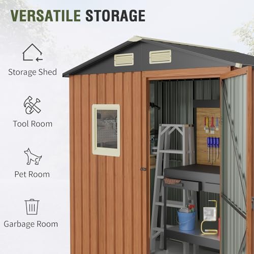 Outdoor Storage Shed 6x4 Ft, L - Gardening Tools incelemesi ve fiyatı