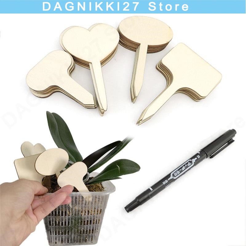 10x T-Type Wooden Plant Labels - Gardening Tools Types incelemesi ve fiyatı