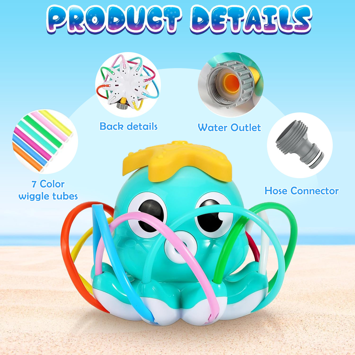 Octopus Sprinkler Water Spray  - Gardening Tools Toddler incelemesi ve fiyatı