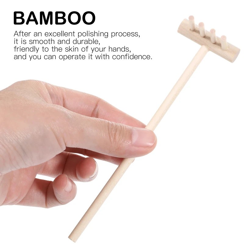 6pcs Mini Bamboo Rake Set for  - Zen Gardening Tools incelemesi ve fiyatı