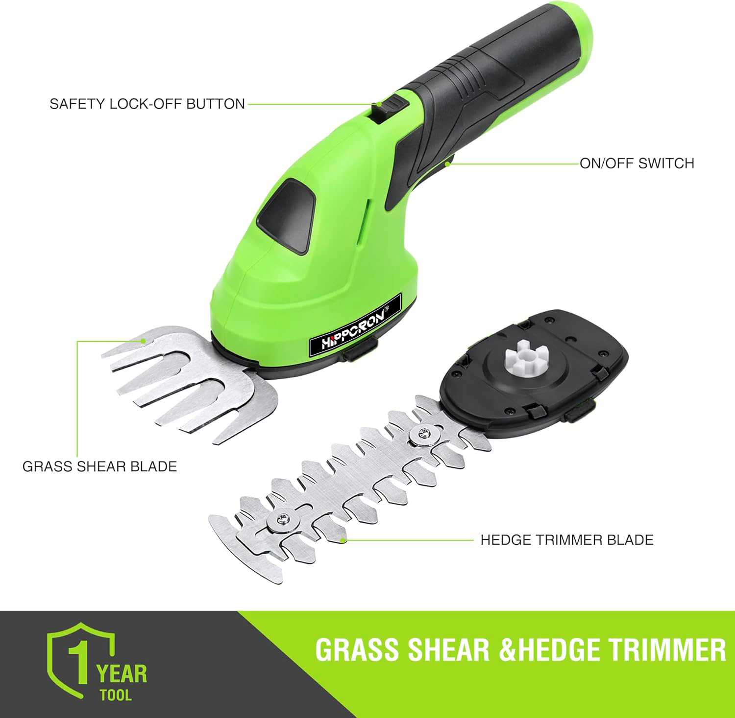 Hippcron 2 in 1 Electric Hedge - Gardening Tools Edger incelemesi ve fiyatı