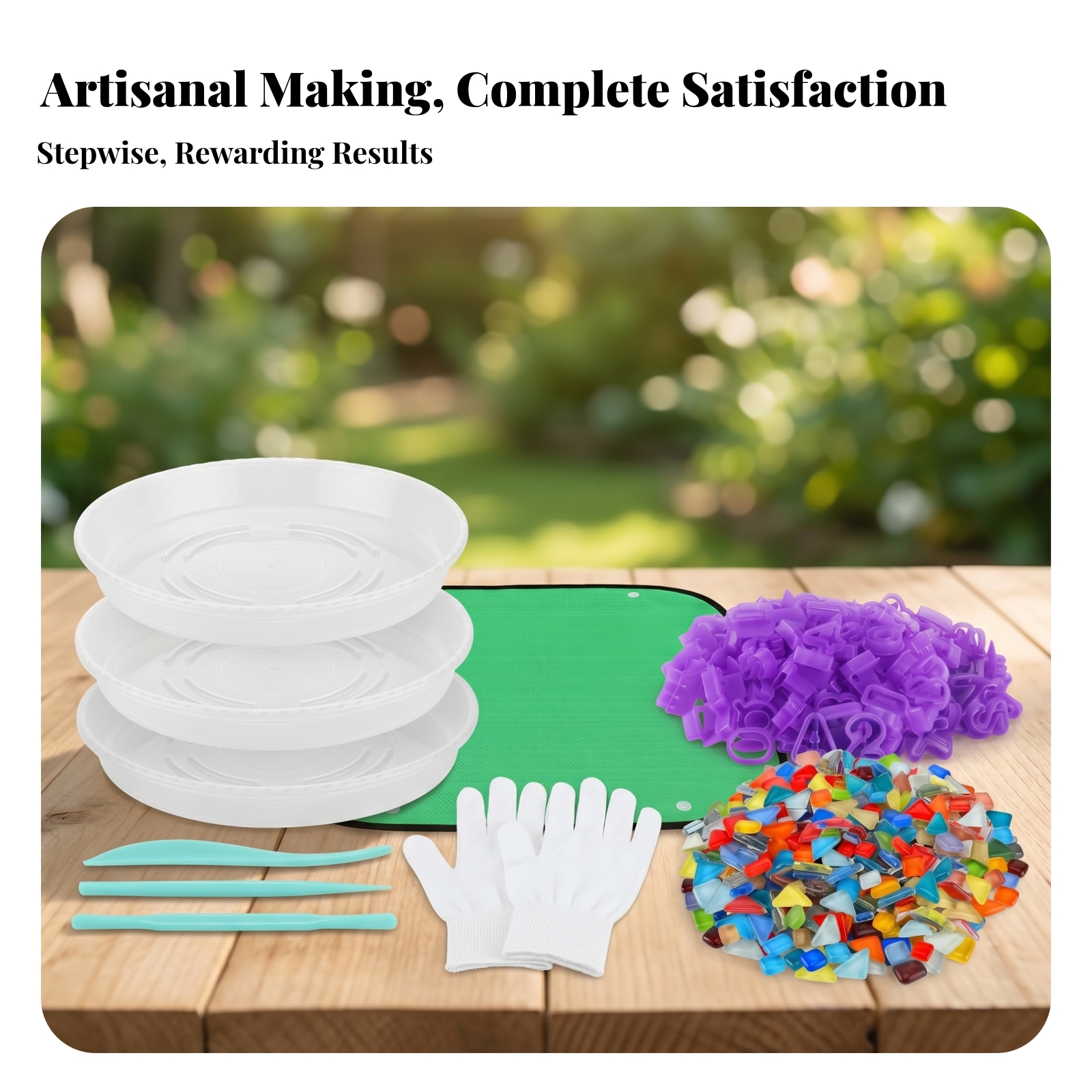 Mosaic Stepping Stone Kit Allc - Gardening Tools Kit incelemesi ve fiyatı