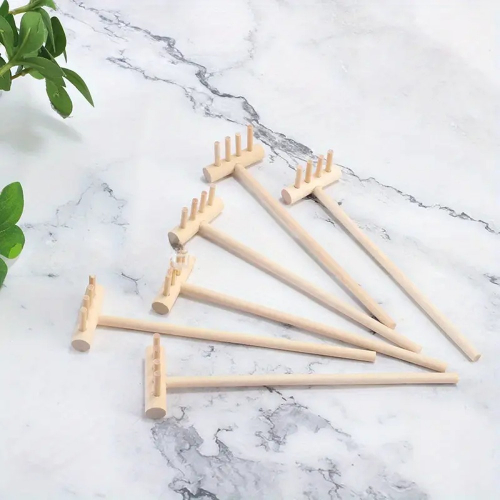 6pcs Mini Bamboo Rake Set for  - Zen Gardening Tools incelemesi ve fiyatı